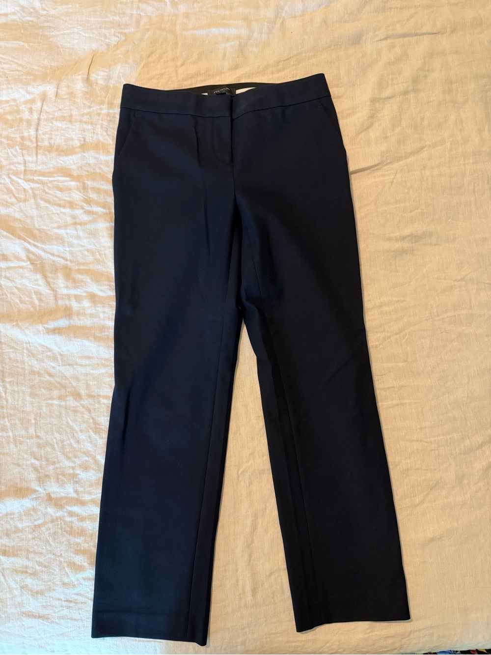 Ann Taylor Navy Straight-Leg Dress Pants